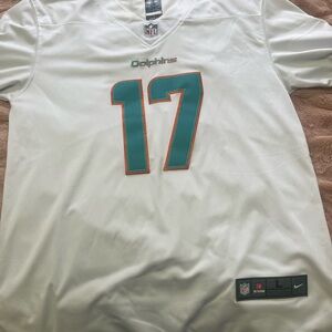 Nike Men's White Miami Dolphins Jersey JAYLEN WADDLE 17